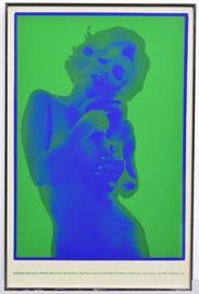 Marilyn Monroe Poster
for the benefit of The Association 
for Mentally Ill Children, December 1967
37 1/2" x 24 1/2"
published by Sidney Janis    Bid on-line November 10th -15th at www.fairfieldauction.com