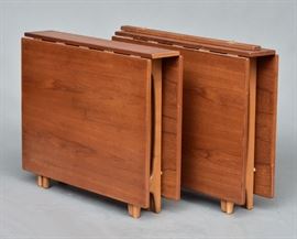 Danish Modern Two Part Dining Table
112" long x 35" wide, 29" high   Bid on-line November 10th -15th at www.fairfieldauction.com