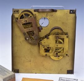 The Publicity Clock	
11" x 10" in the original box
with 12 advertising slides
and original pamphlet    Bid on-line November 10th -15th at www.fairfieldauction.com