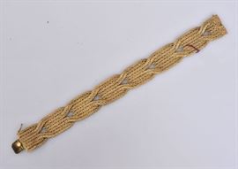 Buccellati 18k Gold Mesh Bracelet
6 5/8" long, 15.4 dwt
signed with original Buccellati case   Bid on-line November 10th -15th at www.fairfieldauction.com