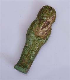 Egyptian Faience Ushabti Figure	
2" long