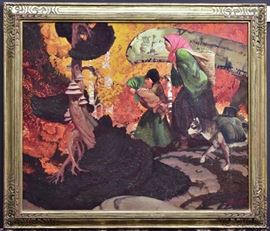 John Ford Clymer	
On The Move
30" x 36" oil on canvas
signed lower right    Bid on-line November 10th -15th at www.fairfieldauction.com