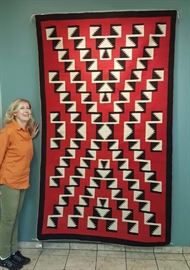 Navajo Rug
Ganado/Crystal
4' 5" x 7' 8"   Bid on-line November 10th -15th at www.fairfieldauction.com