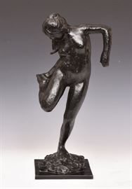 after Degas Bronze	
Standing Female Nude
18" high    Bid on-line November 10th -15th at www.fairfieldauction.com