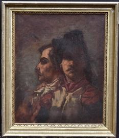 Spanish School
Double Portrait
27" x 22" oil on canvas
unsigned   Bid on-line November 10th -15th at www.fairfieldauction.com