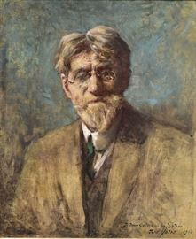 Fred Yates	
Portrait of Emil Carlsen
24" x 20" oil on canvas
signed and dated 1913 lower right
inscribed To Dines Carlsen and his
Mother   Bid on-line November 10th -15th at www.fairfieldauction.com
