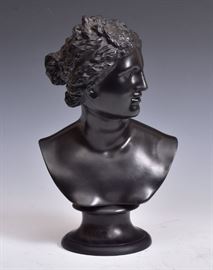 Wedgwood Basalt Bust
Diana
13 1/2" high
signed on the base   Bid on-line November 10th -15th at www.fairfieldauction.com