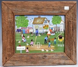 May Kugler
Description	
Trick or Treat
8" x10" oil on board
signed lower left with artist narrative
of event on back