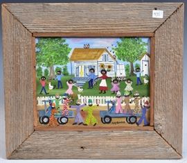 May Kugler
Mardi Gras
8" x 10" oil on board
signed lower right with artist narrative
of event on back