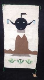  Navajo Moon Figural Rug 