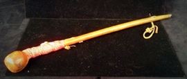 Leather Wrapped Rabbit Stick