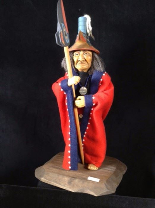 Signed Shona Hah Lelooska Figurine