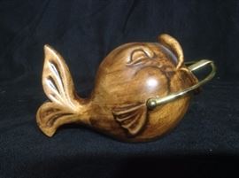 1956 USA Pottery Fish Ashtray 