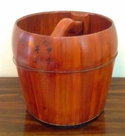Asian Wooden Water Bucket