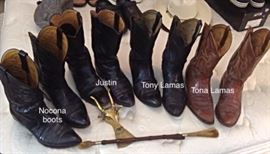 Four Pairs Of Cowboy Boots And More 