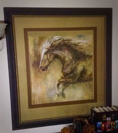 Framed Horse Print