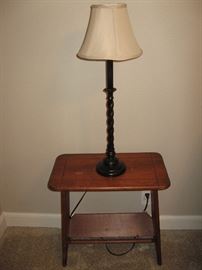 Side Table, &  Matching Lamps...