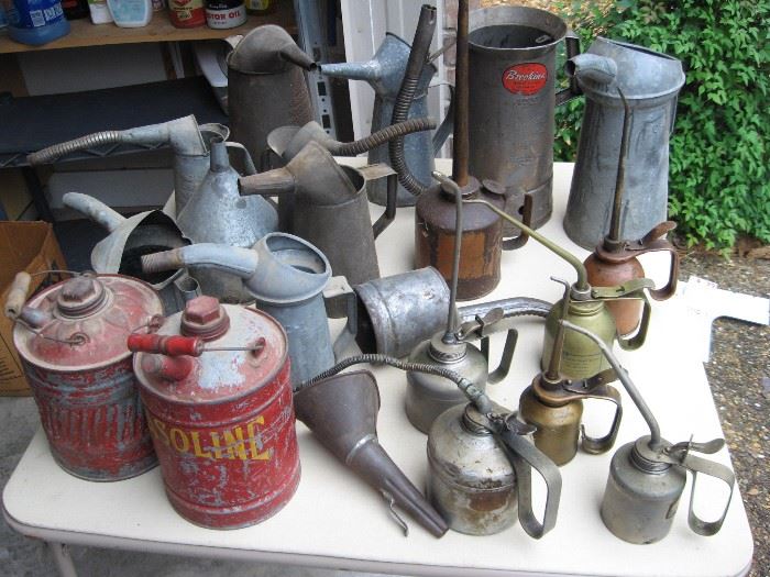 Vintage Oil Can Collection...