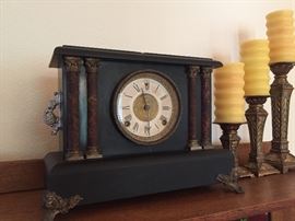 Antique mantle clock