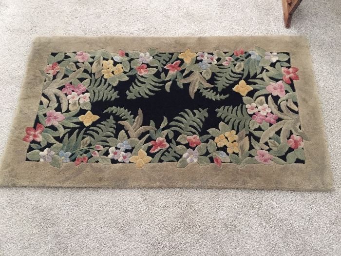 Plush Aubusson style rug