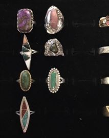 Selection of sterling rings
