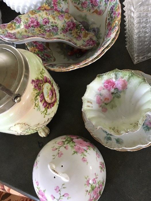 Huge selection of French, German, English porcelain