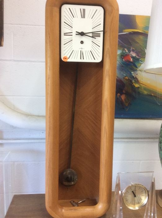 Arthur Umanoff for Howard Miller mantle clock oak