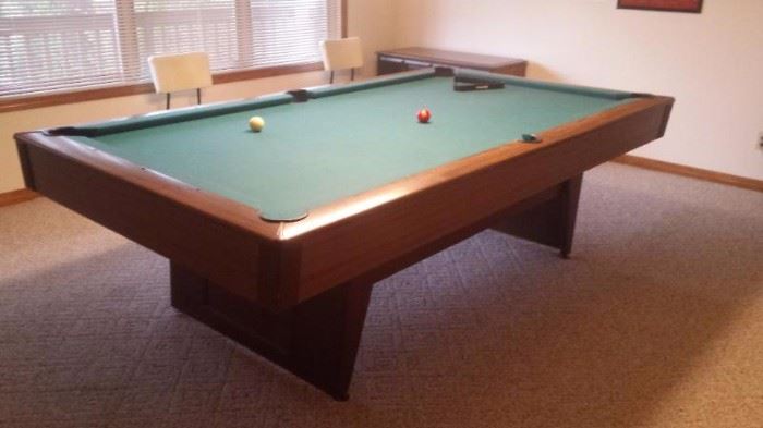 Cue Ball in Salem will deliver and set up this pool table for you, you can call for a quote of the cost.