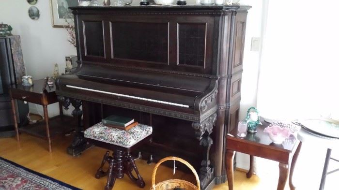 This piano was brought around the horn in the late 1800s