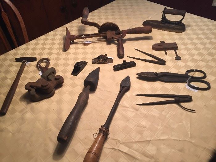 Various antique tools