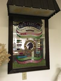 Vintage English Ammunition Advertisiing Mirror