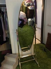 Brass Floor Mirror