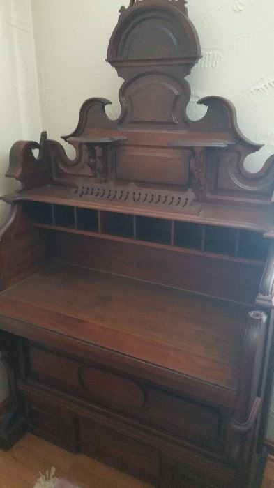 Antique organ writing desk