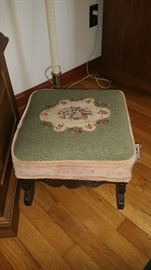 One of several Victorian style foot stools 