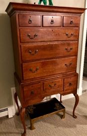 Bob Timberlake  Kay’s Highboy cherry chest of drawers.