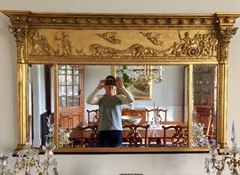 Antique Regency Mantle Mirror purchased at Alexander Westerhoff, Essex, MA 