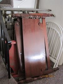 Selection of antique and vintage metal beds, wood beds and painted beds