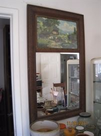 Great mirror with country scene