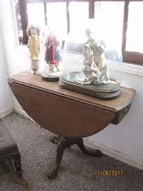drop leaf table, clock cases 