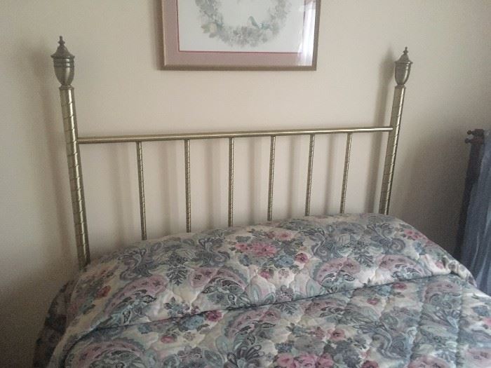 brass bed (full sized)