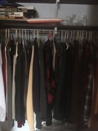LOTS of men's clothing, and many new shirts