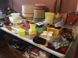 Vintage and newer Tupperware