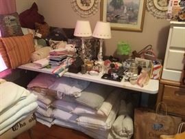 Pillows, decor, lamps, curtains and more