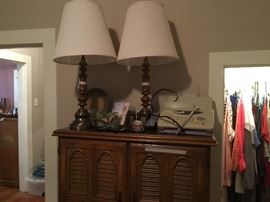 Lamps & fax machine