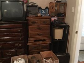 Small cabinets next to end tables