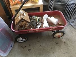 On screen porch - Radio flyer wagon