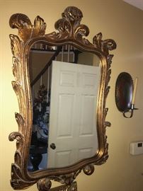 ORNATE GOLD MIRROR