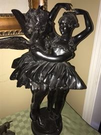 BALLET ANGELS LARGE BRONZE SCULPTURE