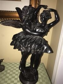 BALLET ANGELS LARGE BRONZE SCULPTURE