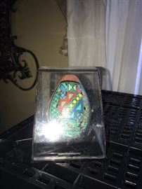 AZTEC PAINTED POTTERY EGG